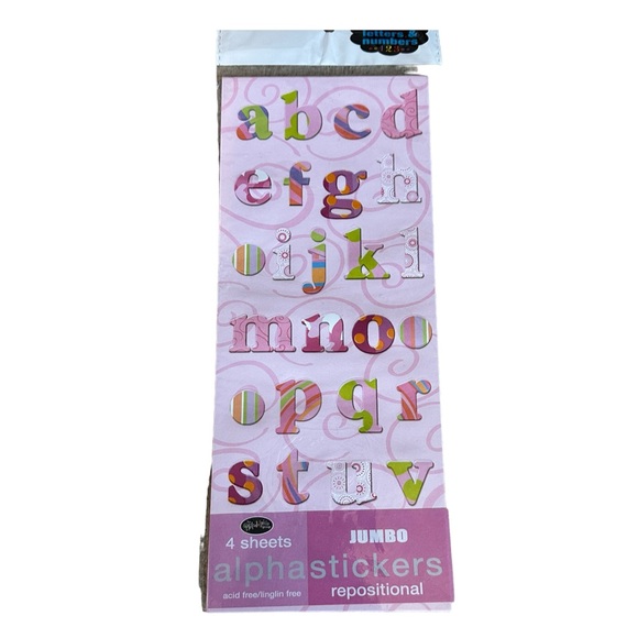 🆕Lot of 6 Different Jumbo Letters/Numbers Sticker Pks For Scrapbooking/Journals - Picture 6 of 7